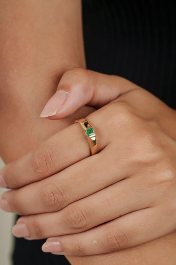 Emerald Signet Ring