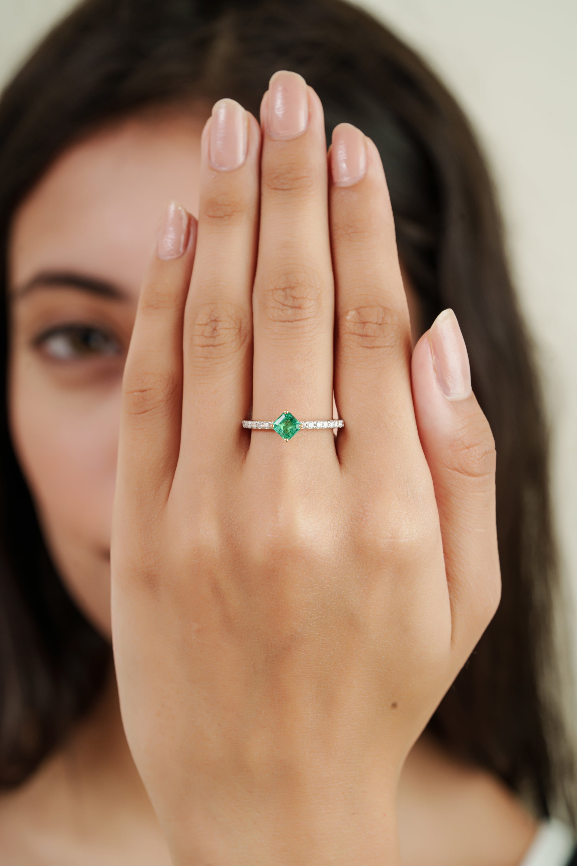 Emerald Diamond Ring