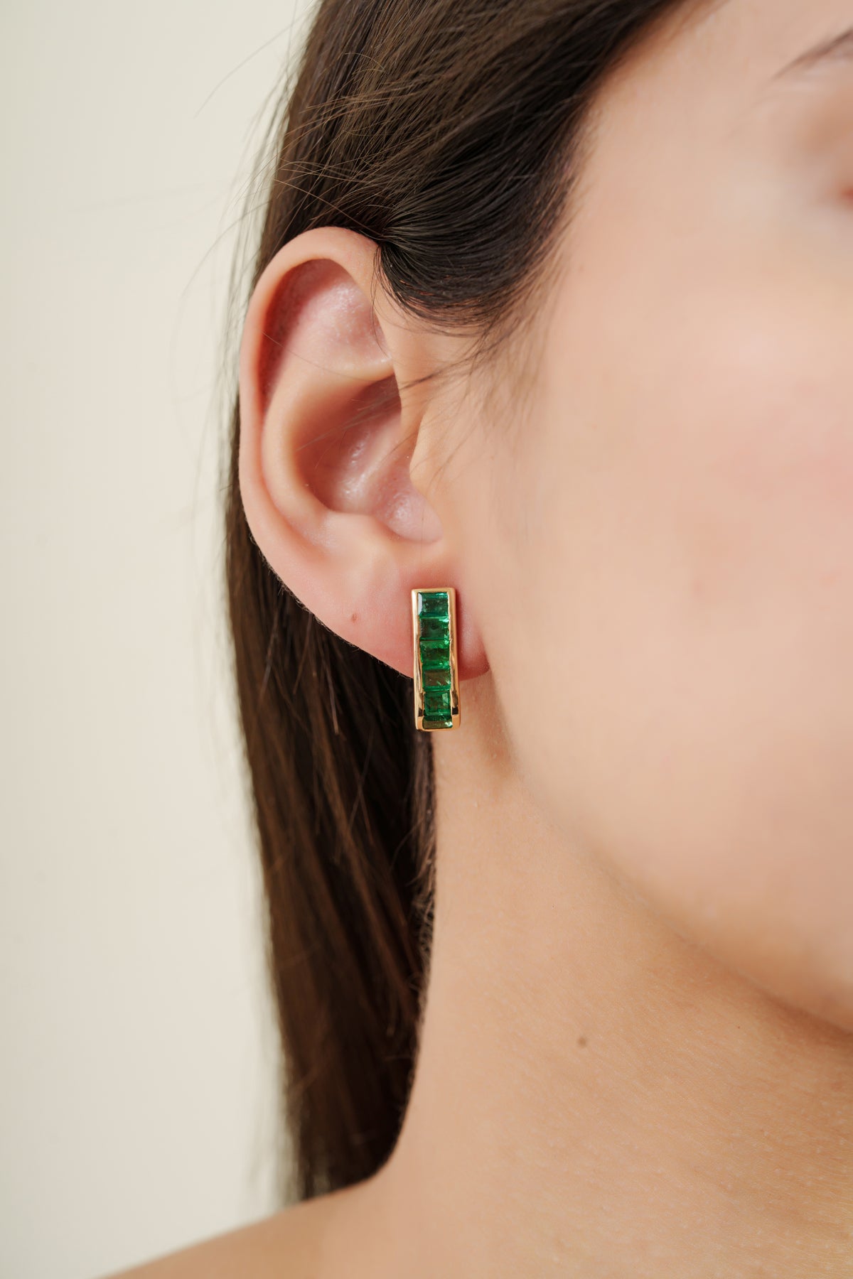 Emerald Stud Earrings