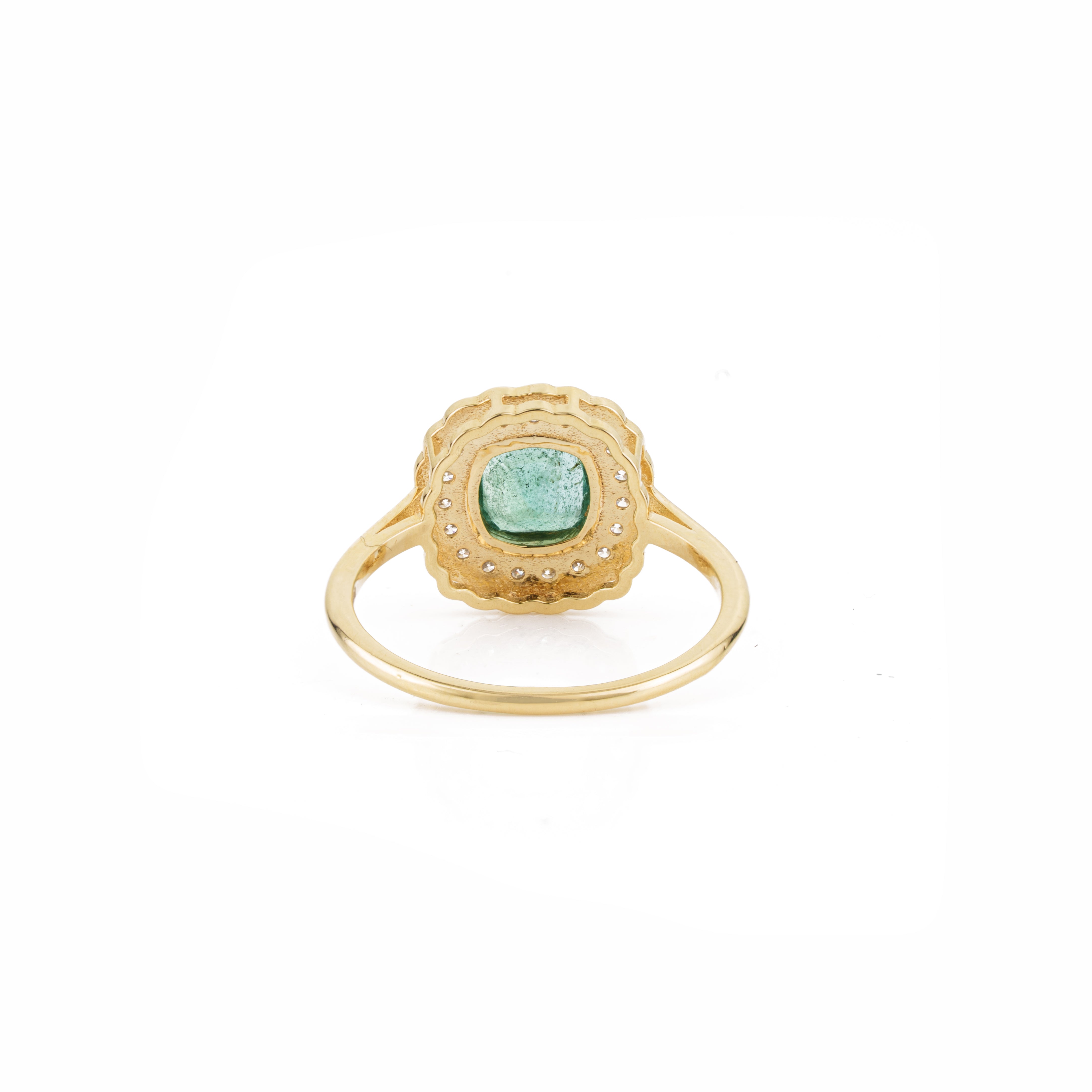 Emerald Diamond Statment Ring