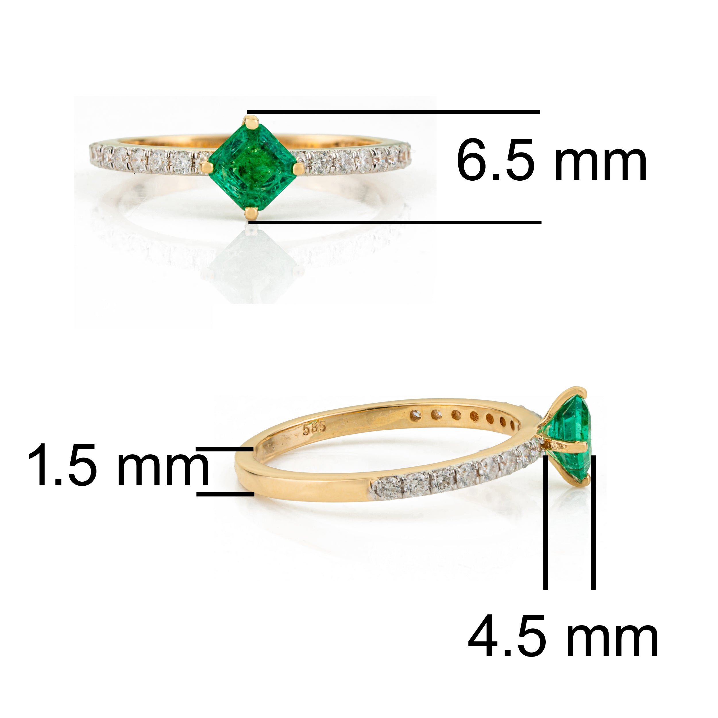 Emerald Diamond Ring
