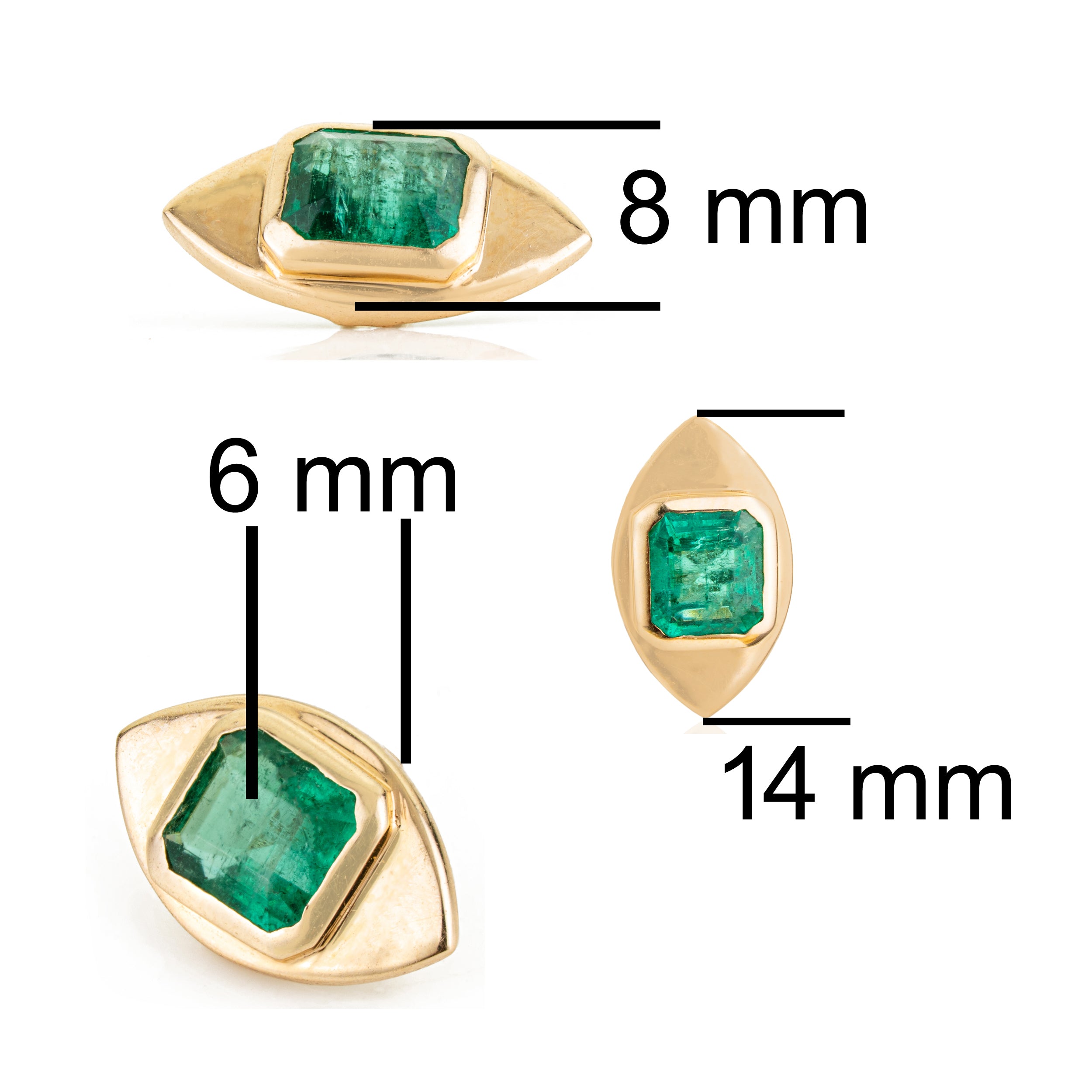 Emerald Evil Eye Pendant