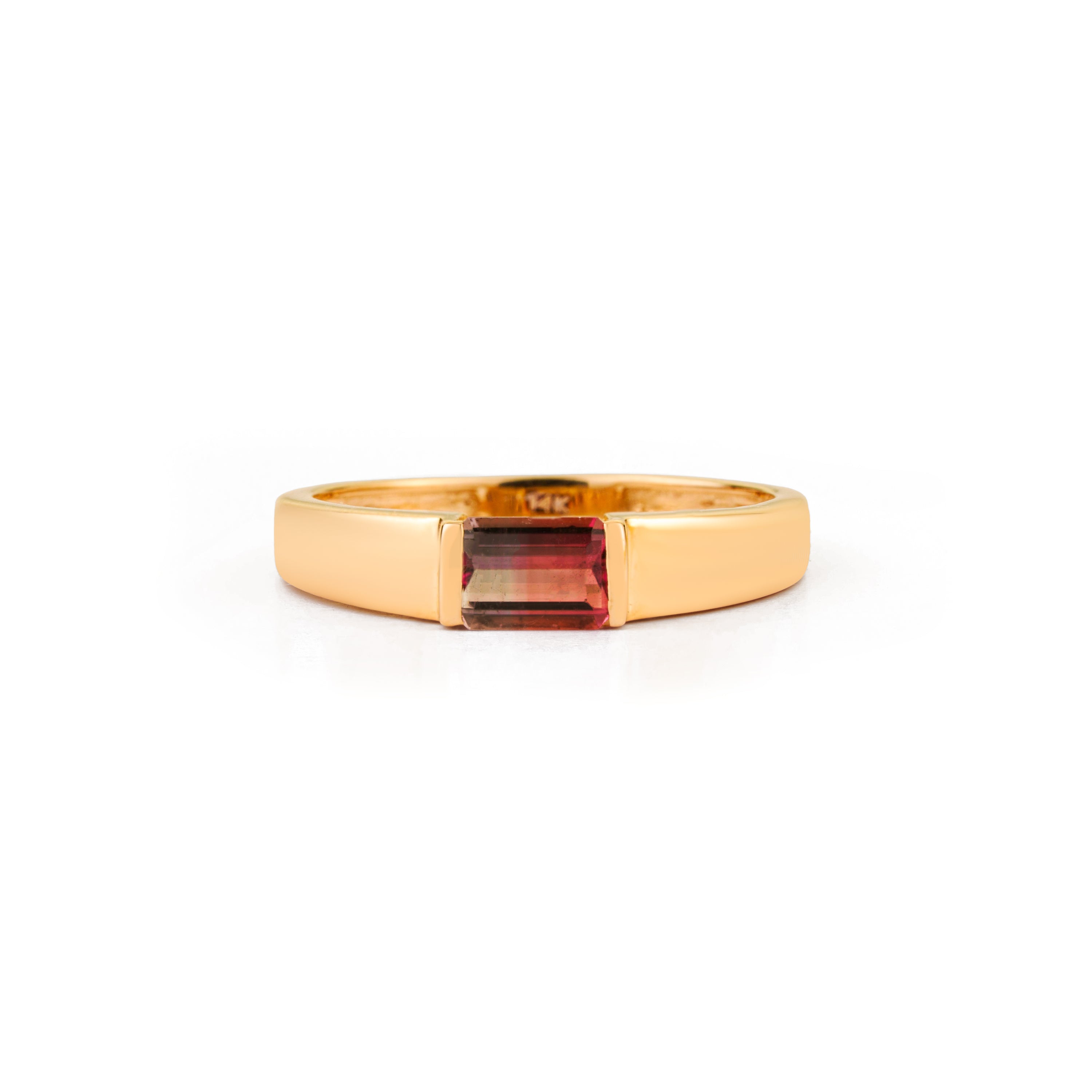 Watermelon Tourmaline Ring