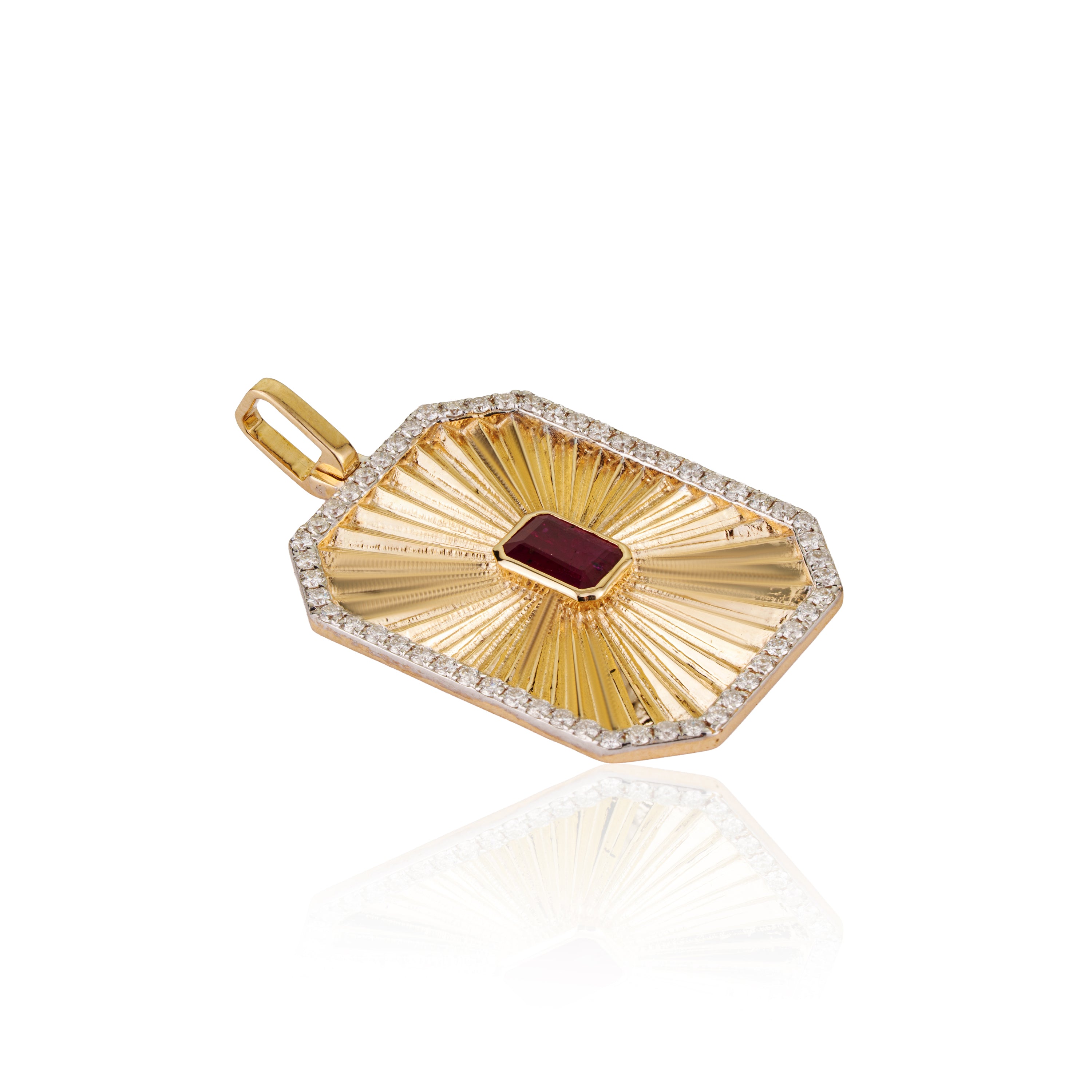 Ruby Diamond Pendant