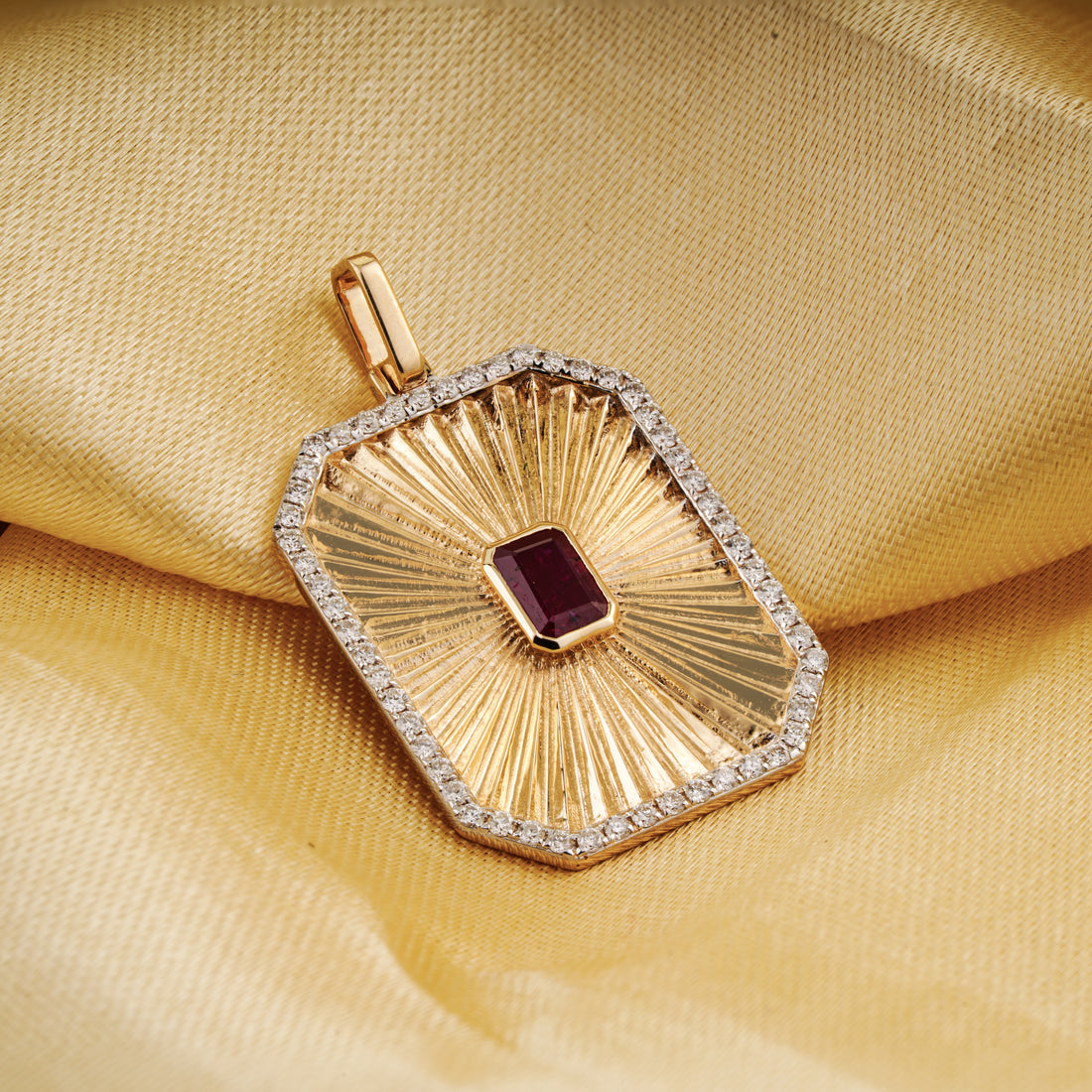 Ruby Diamond Pendant