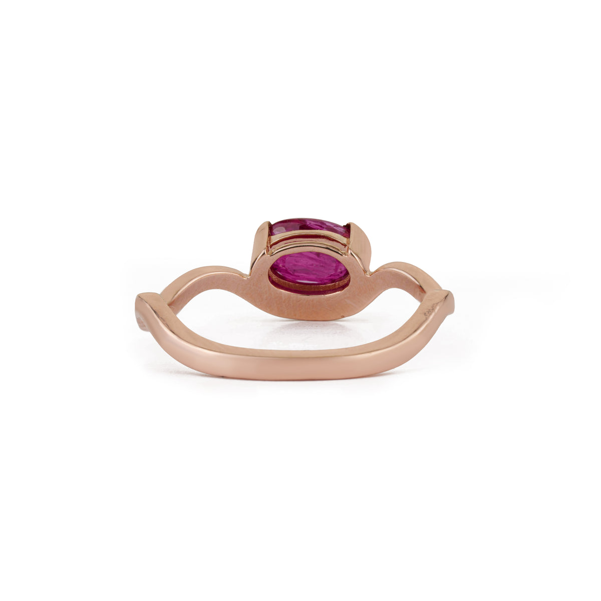Ruby Gold Wave Ring