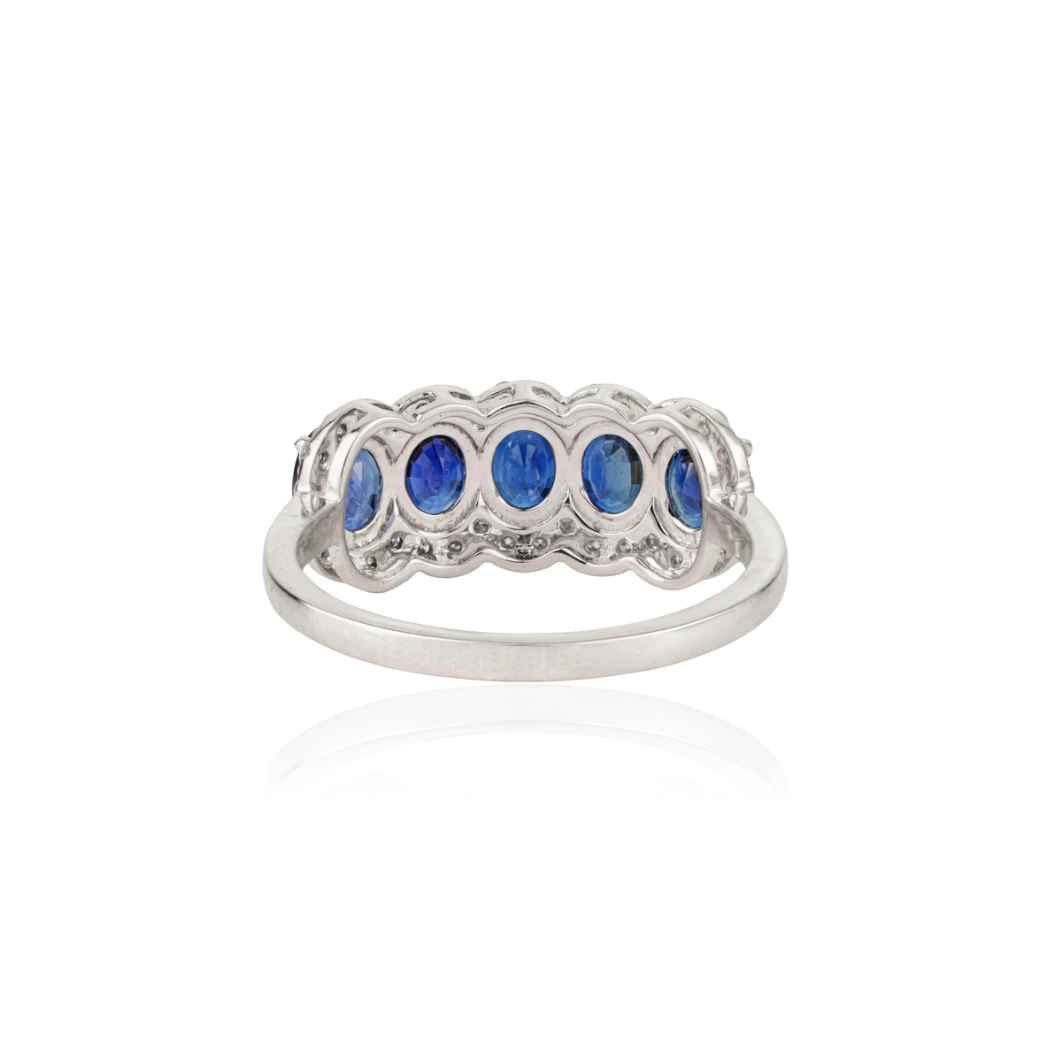 Blue Sapphire Diamond Ring