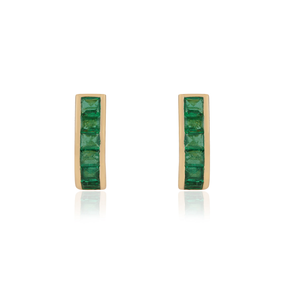 Emerald Stud Earrings