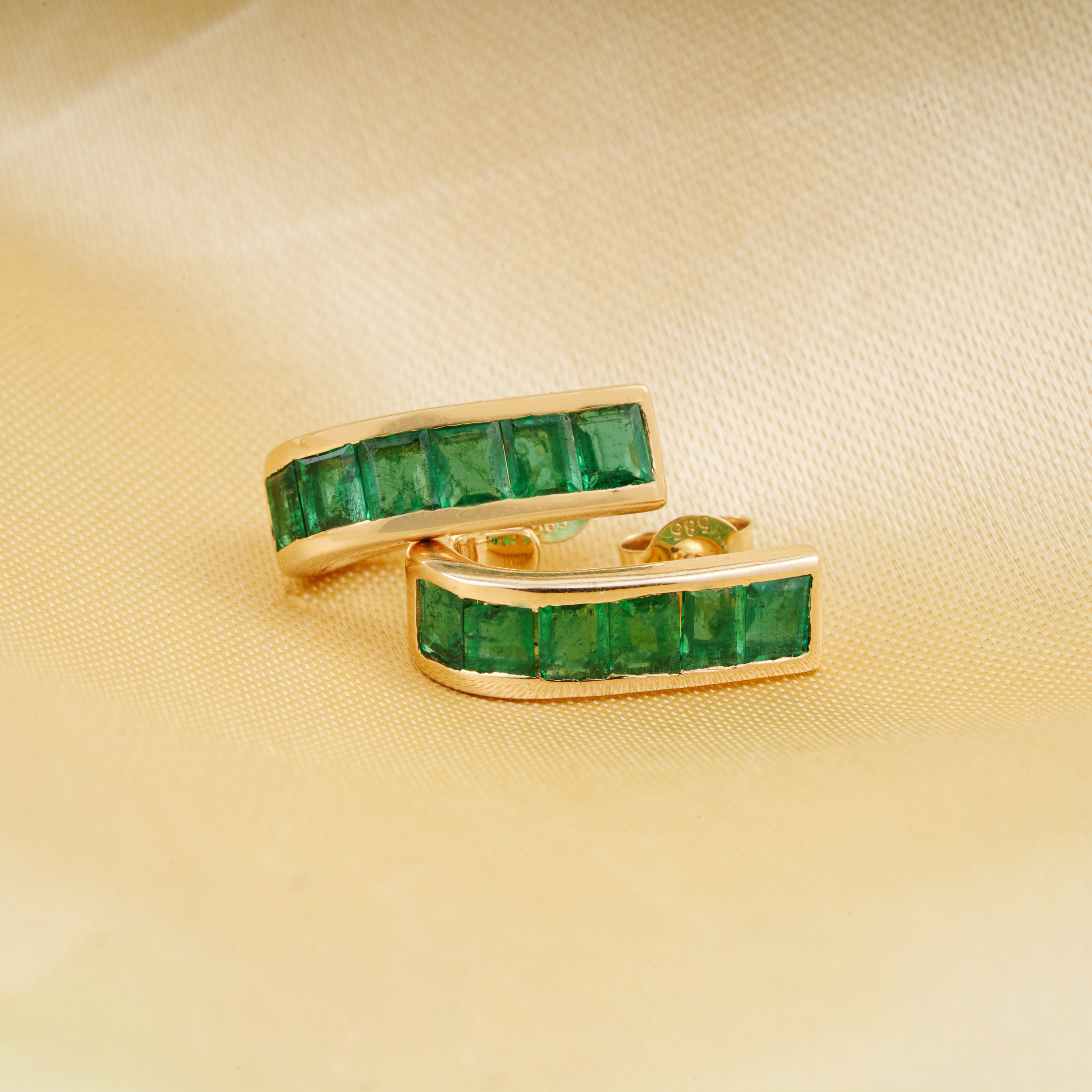Emerald Stud Earrings