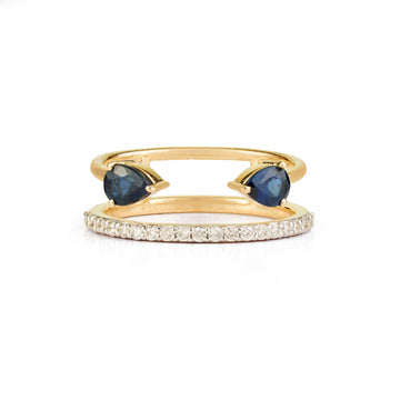 Blue Sapphire Open Ring