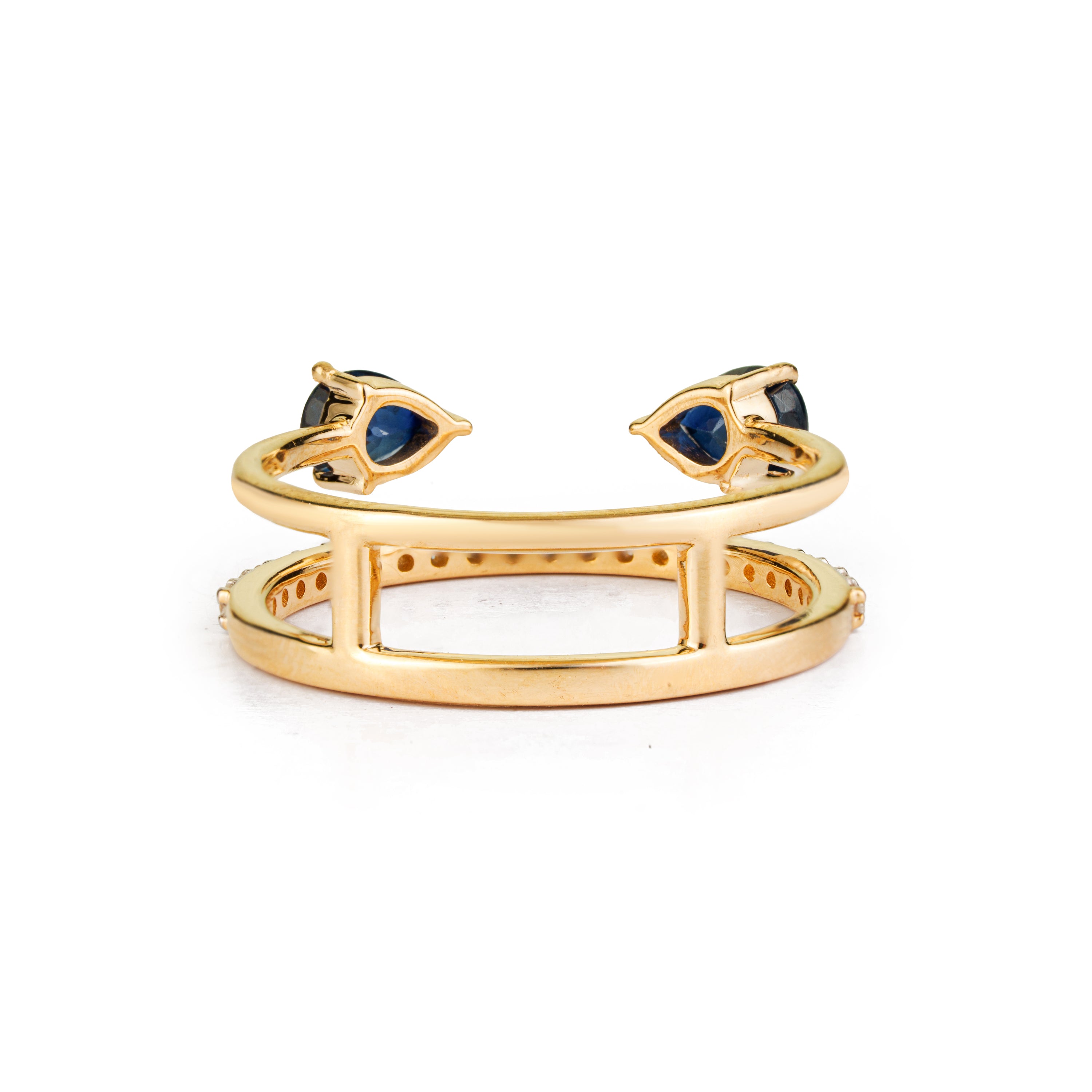 Blue Sapphire Open Ring