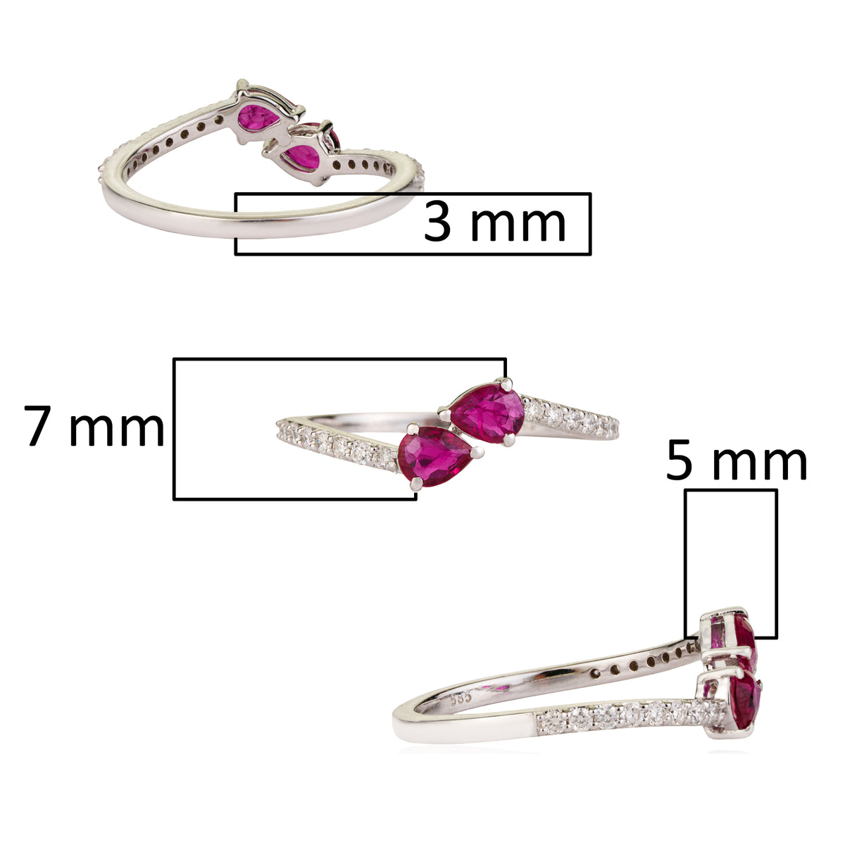 Ruby Diamond Ring for Women