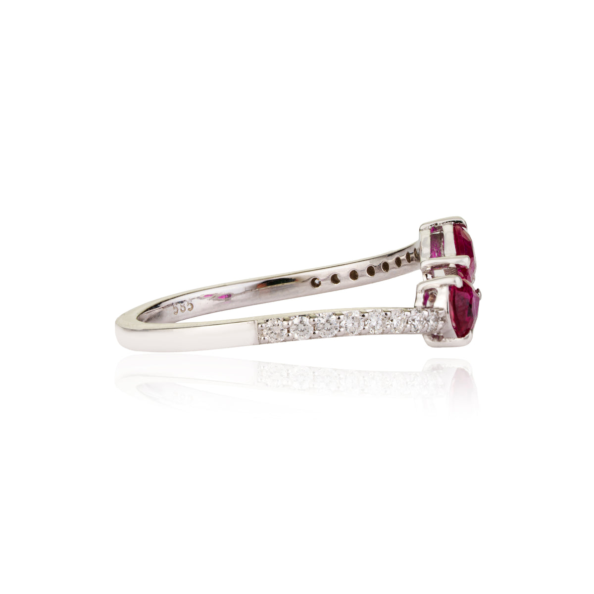 Ruby Diamond Ring for Women