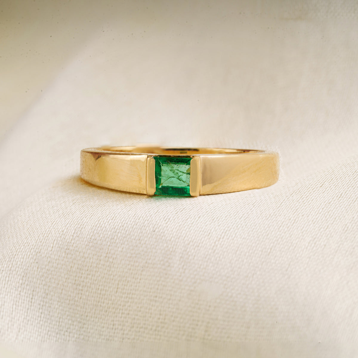 Emerald Signet Ring