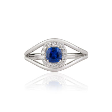 Blue Sapphire Open Ring