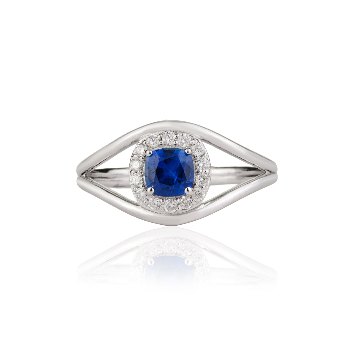 Blue Sapphire Open Ring