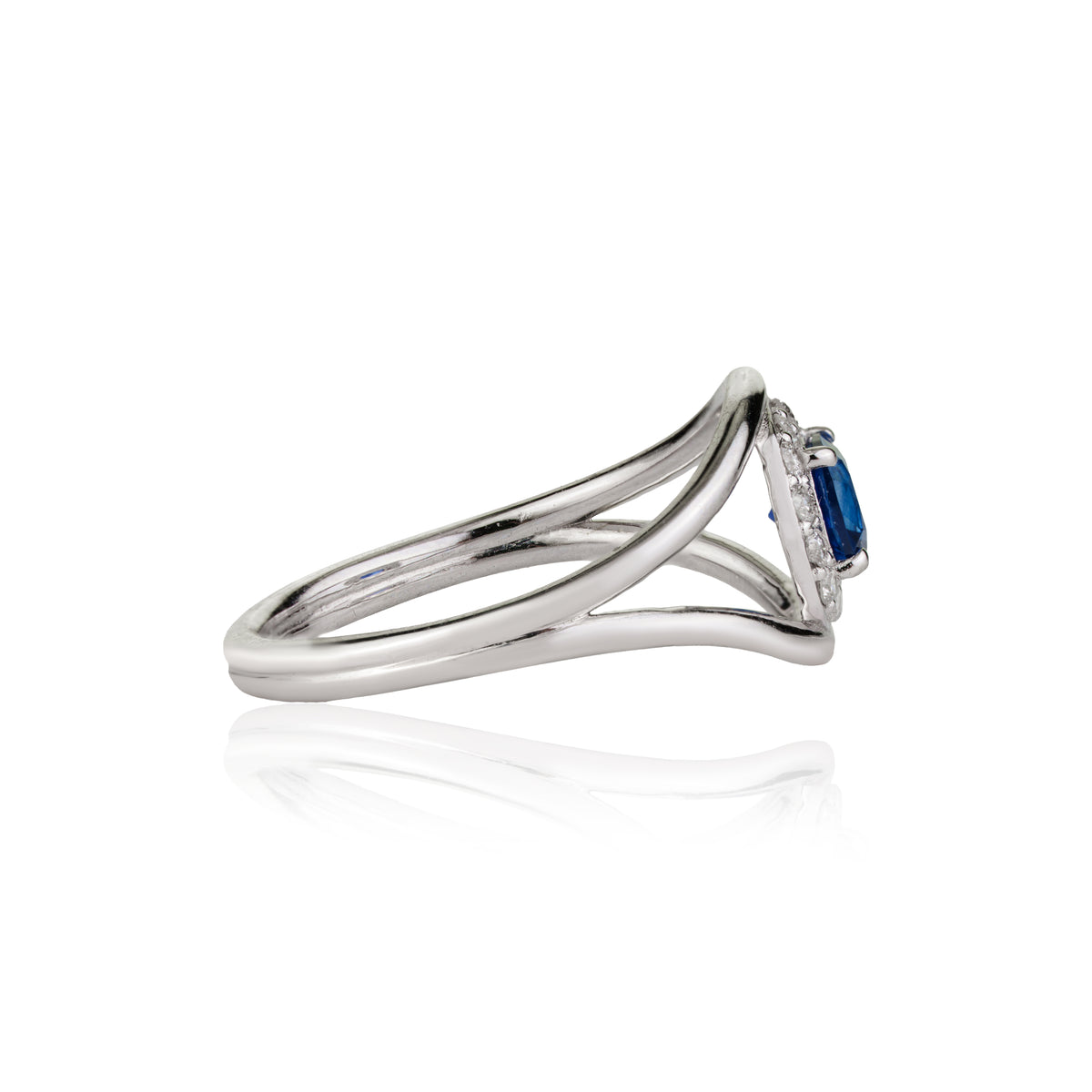 Blue Sapphire Open Ring