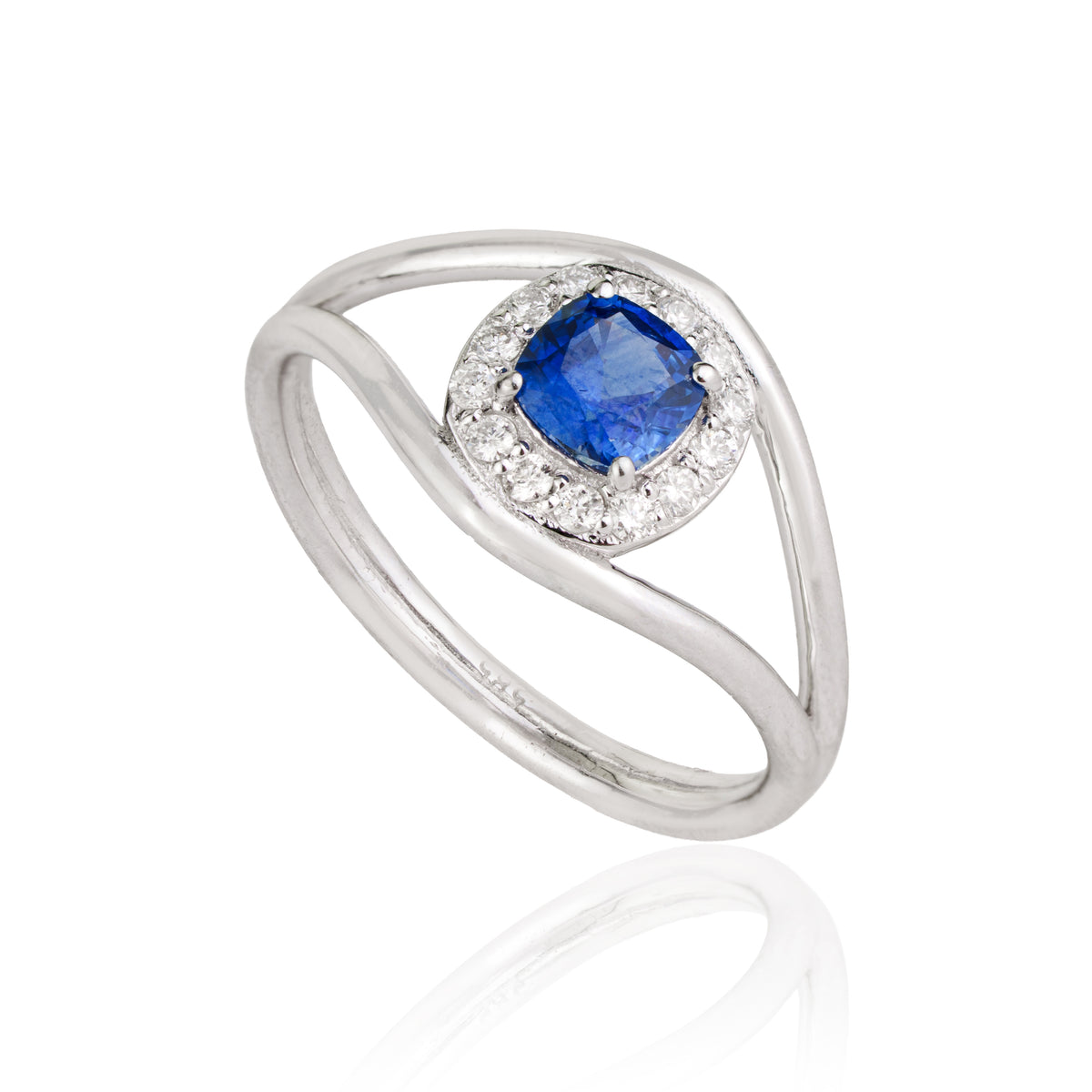 Blue Sapphire Open Ring