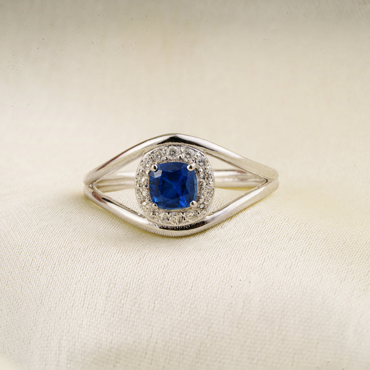 Blue Sapphire Open Ring