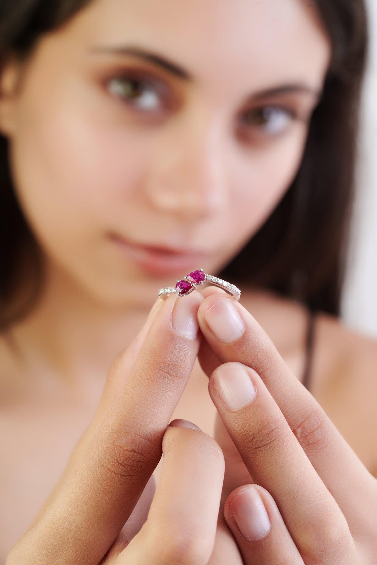 Ruby Diamond Ring for Women