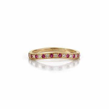 Ruby Diamond Eternity Band