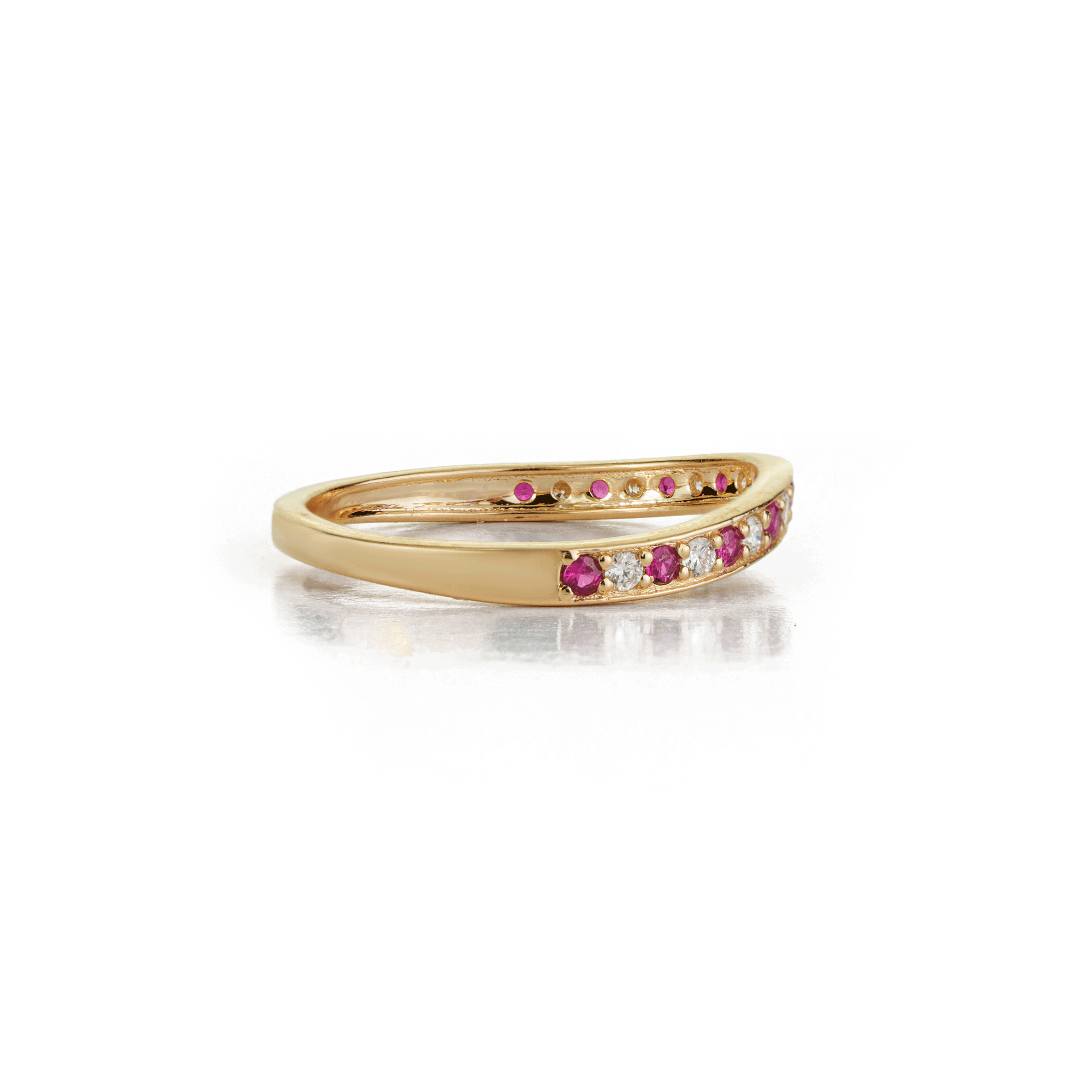 Ruby Diamond Eternity Band