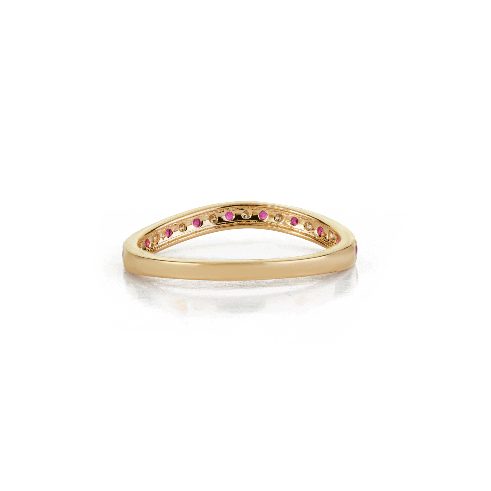 Ruby Diamond Eternity Band