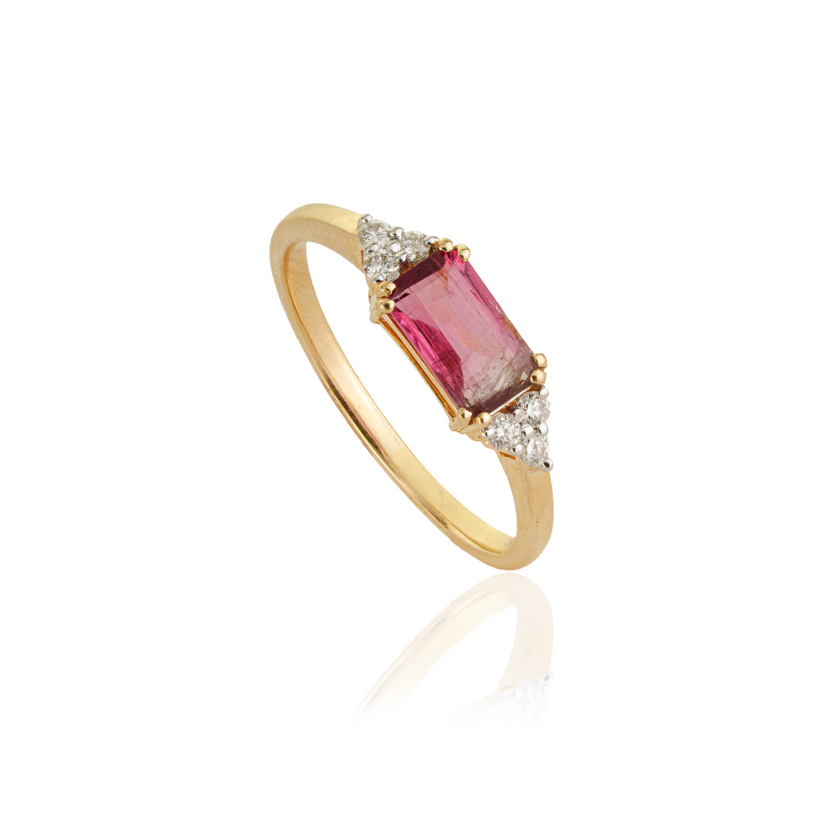 Tourmaline Diamond Ring