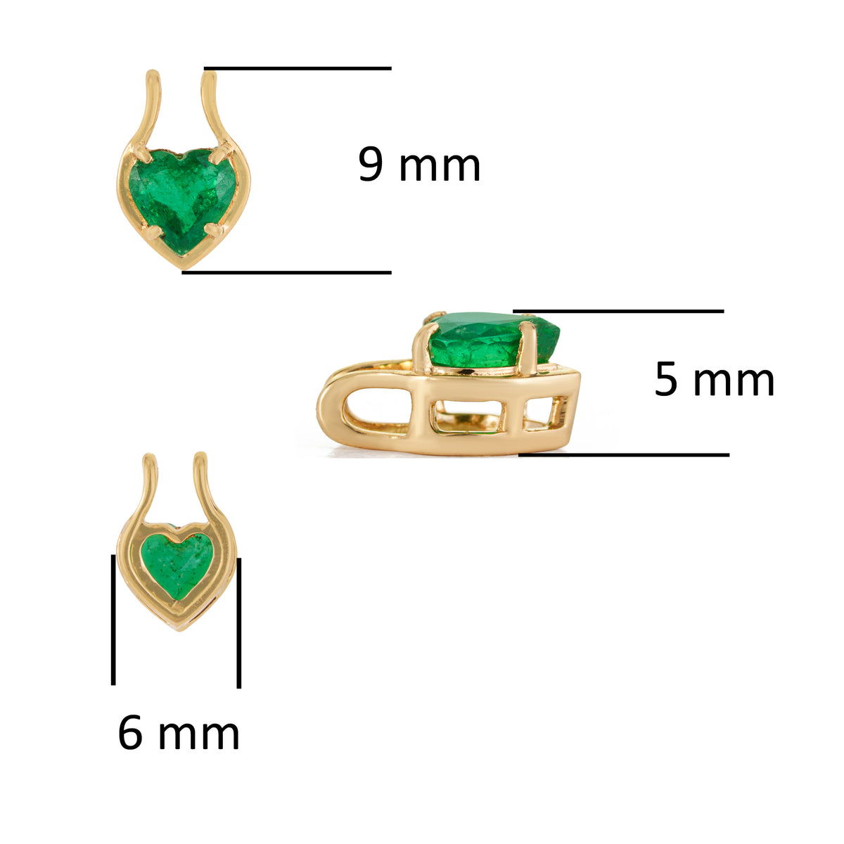 Emerald Heart Pendant