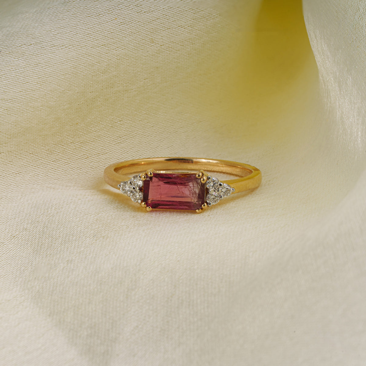 Tourmaline Diamond Ring