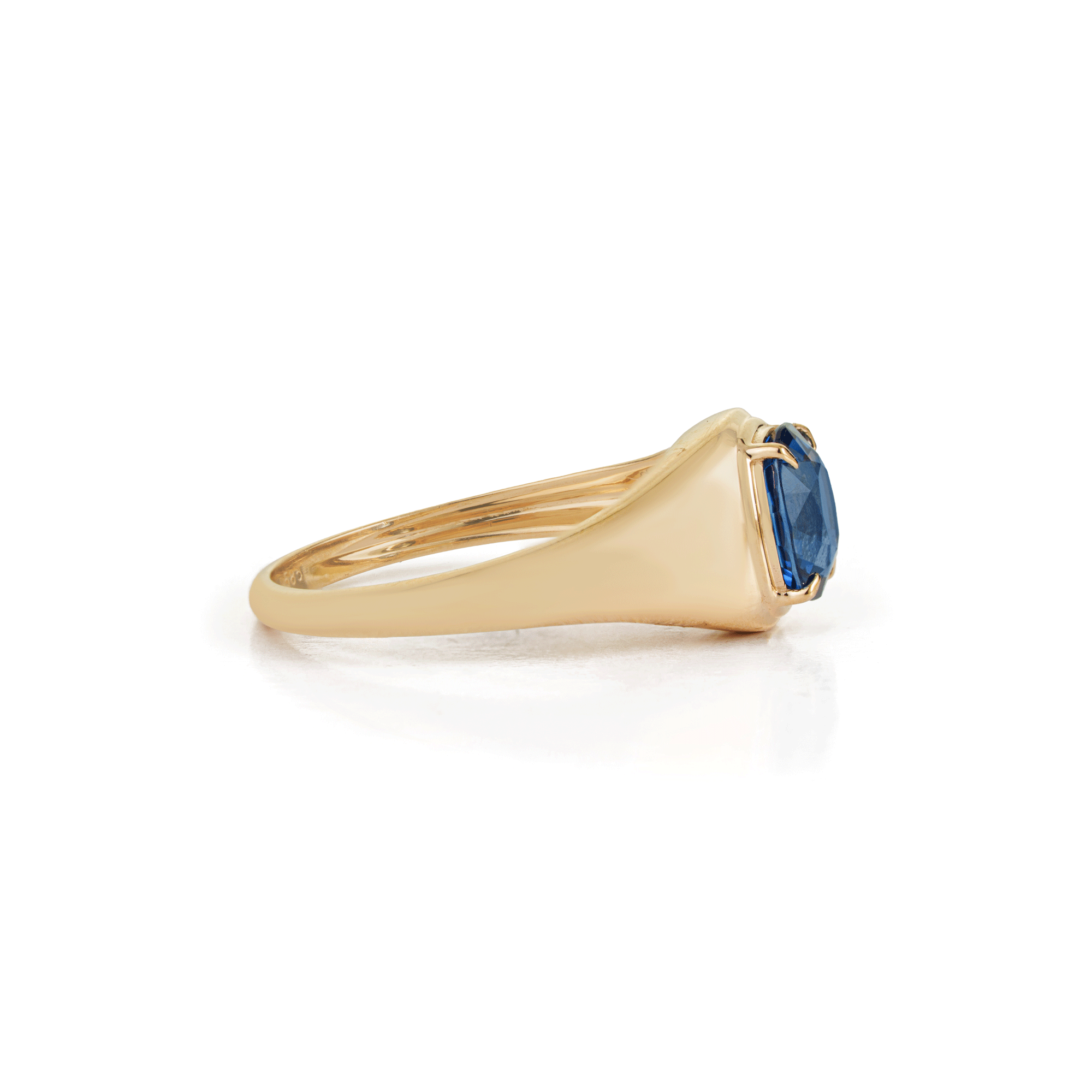 Blue Sapphire Signet Ring