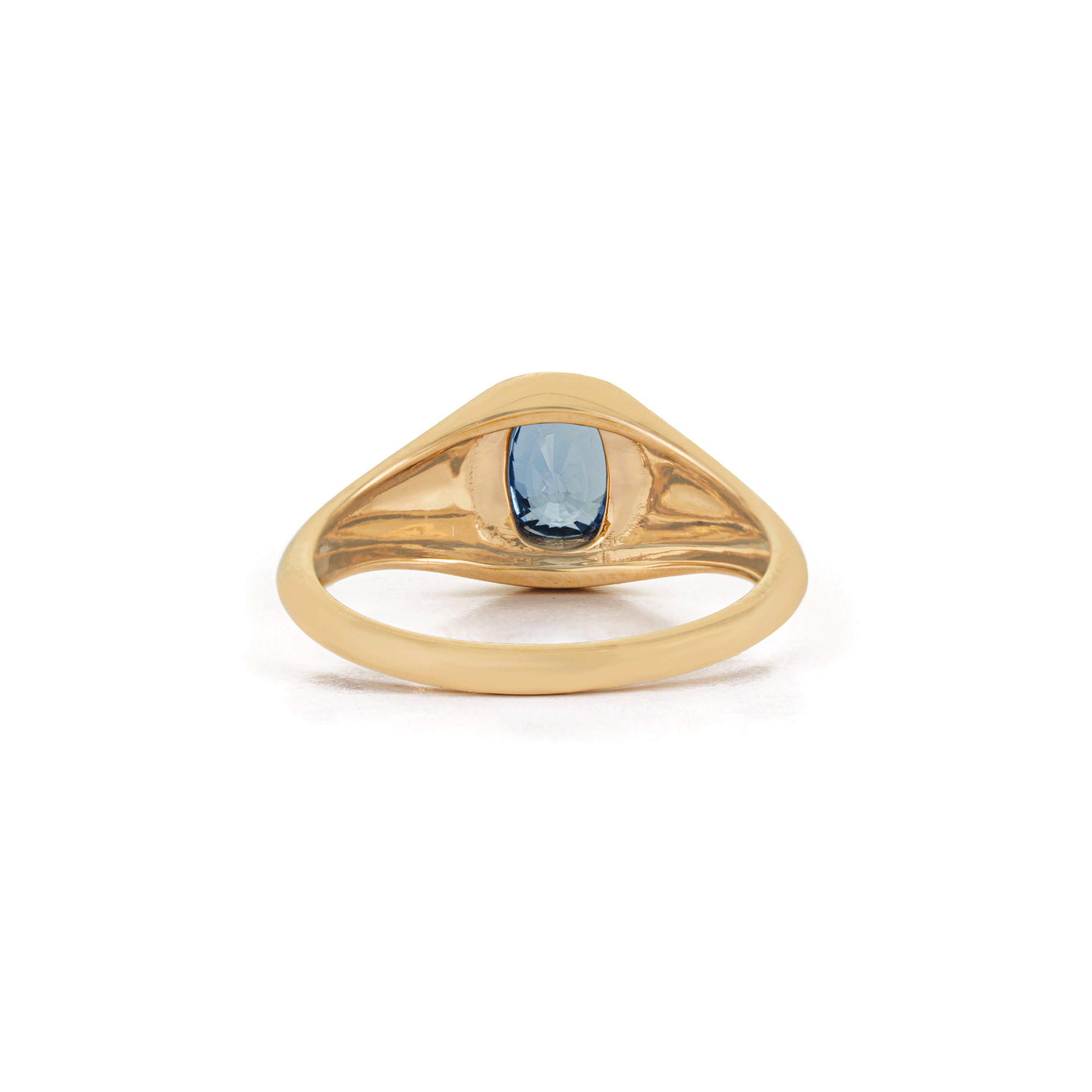 Blue Sapphire Signet Ring