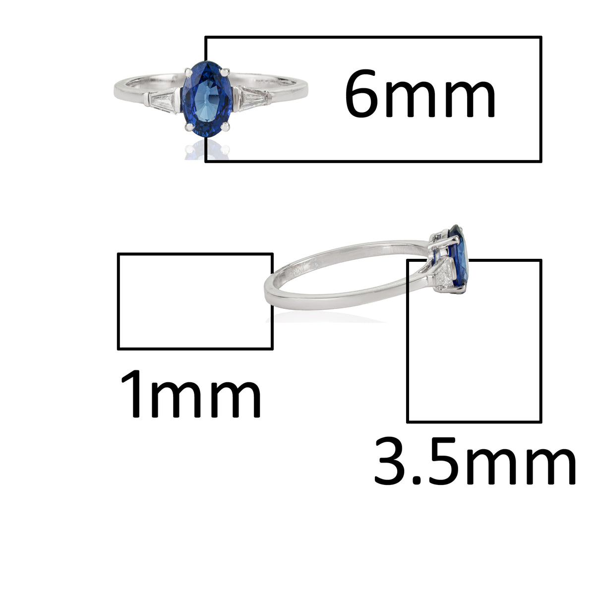 Sapphire Diamond Ring