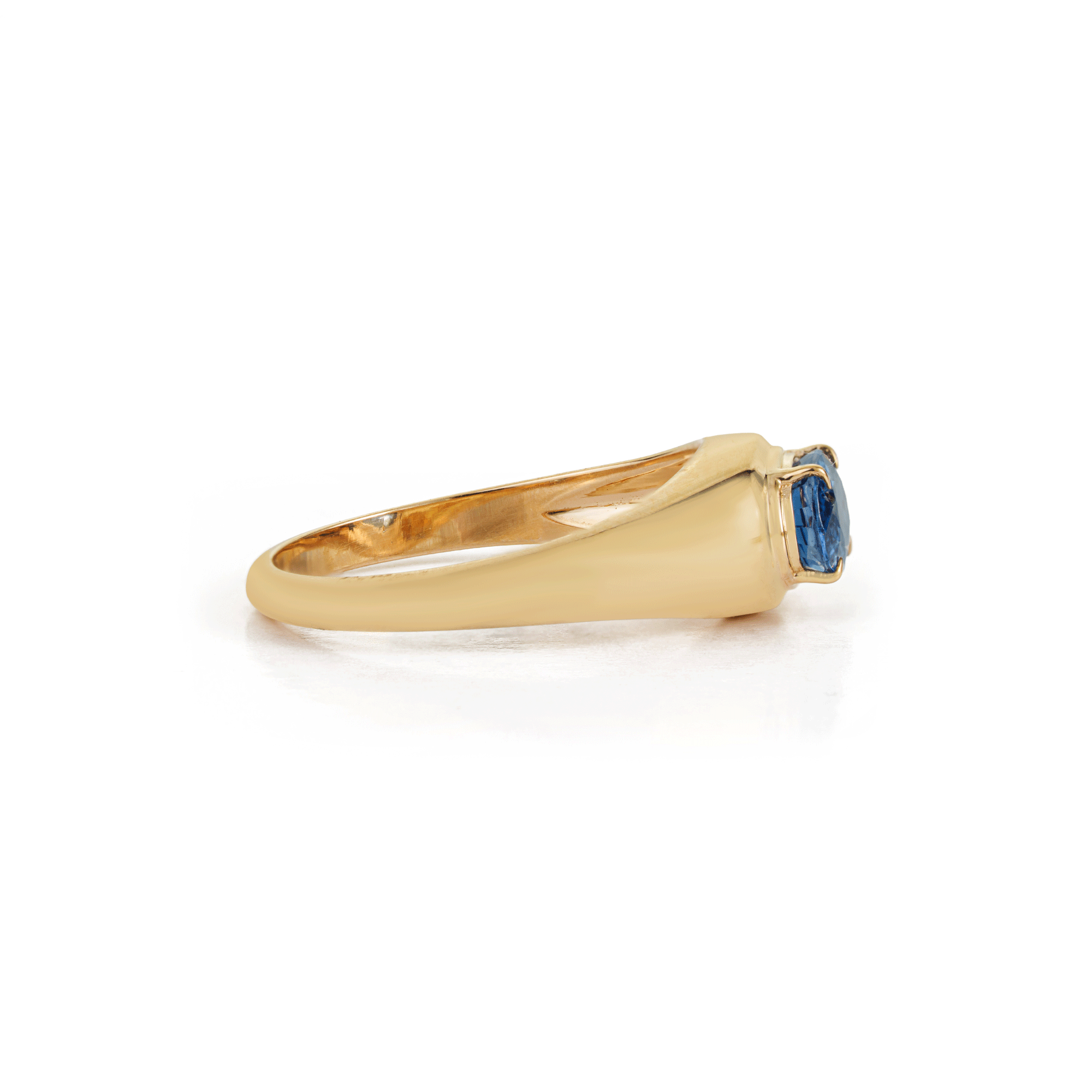 Blue Sapphire Signet Ring