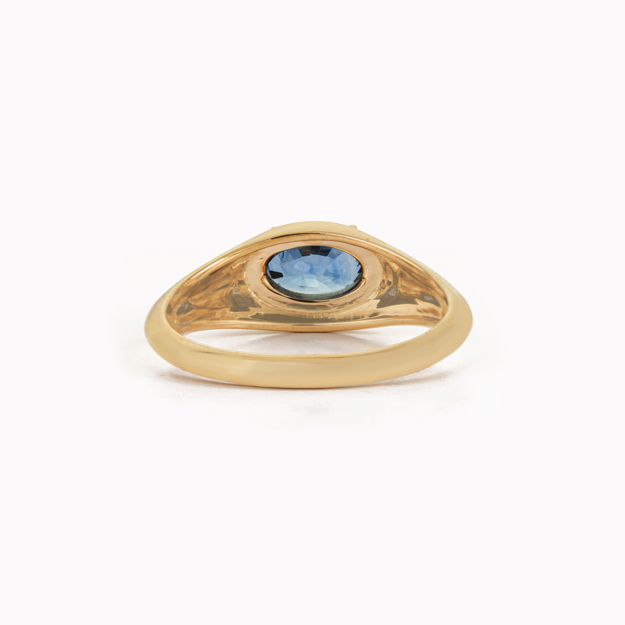 Blue Sapphire Signet Ring