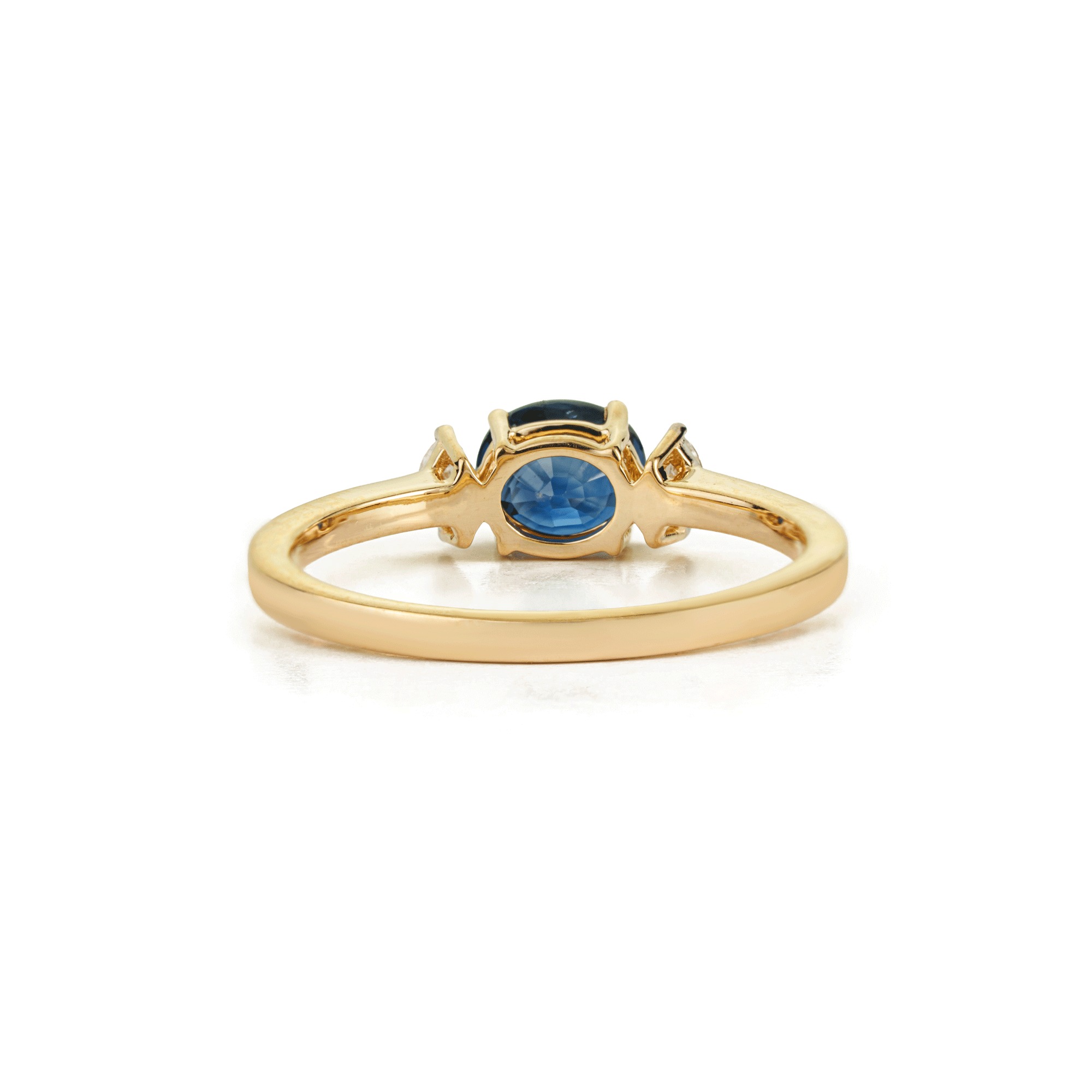 Blue Sapphire Diamond Ring