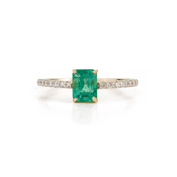 Emerald Diamond Ring