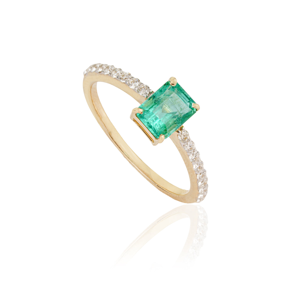 Emerald Diamond Ring