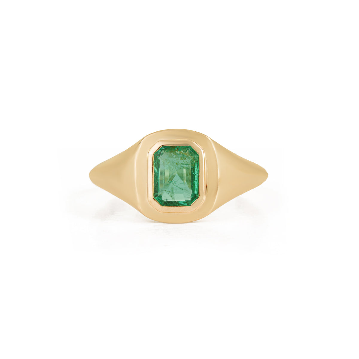 Emerald Signet Ring