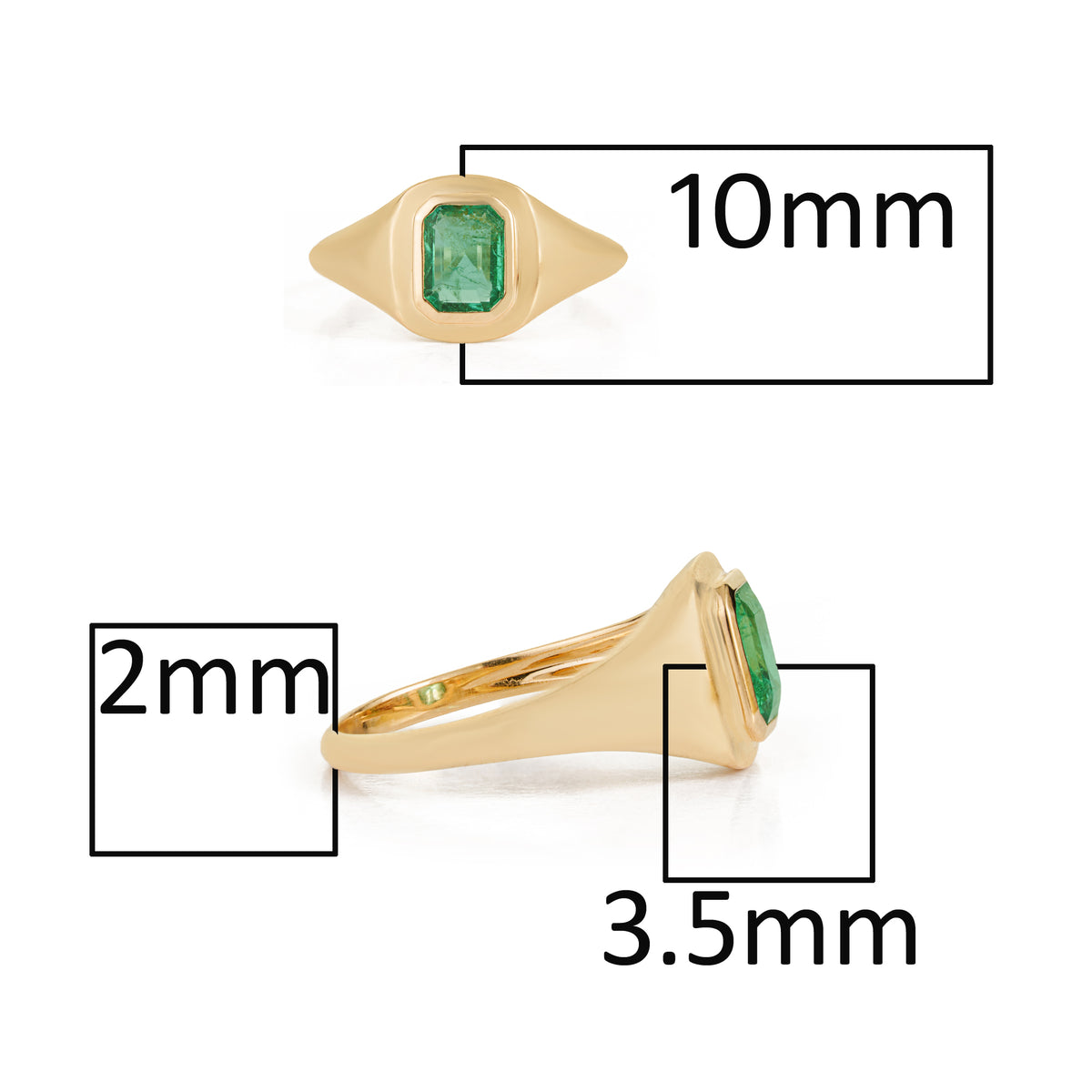 Emerald Signet Ring