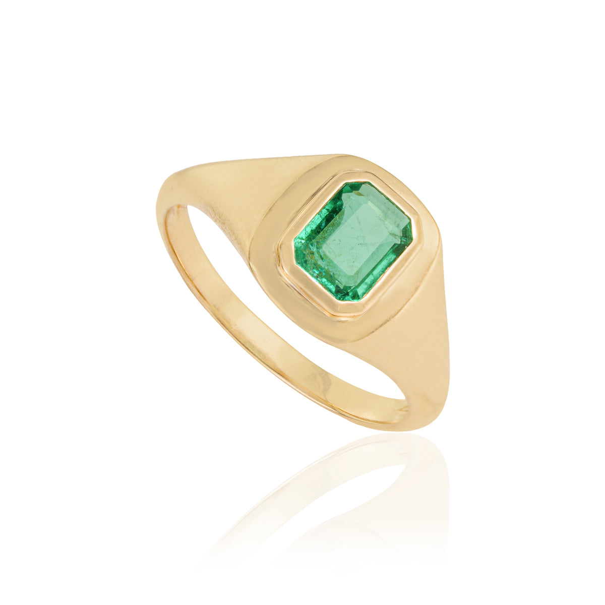 Emerald Signet Ring