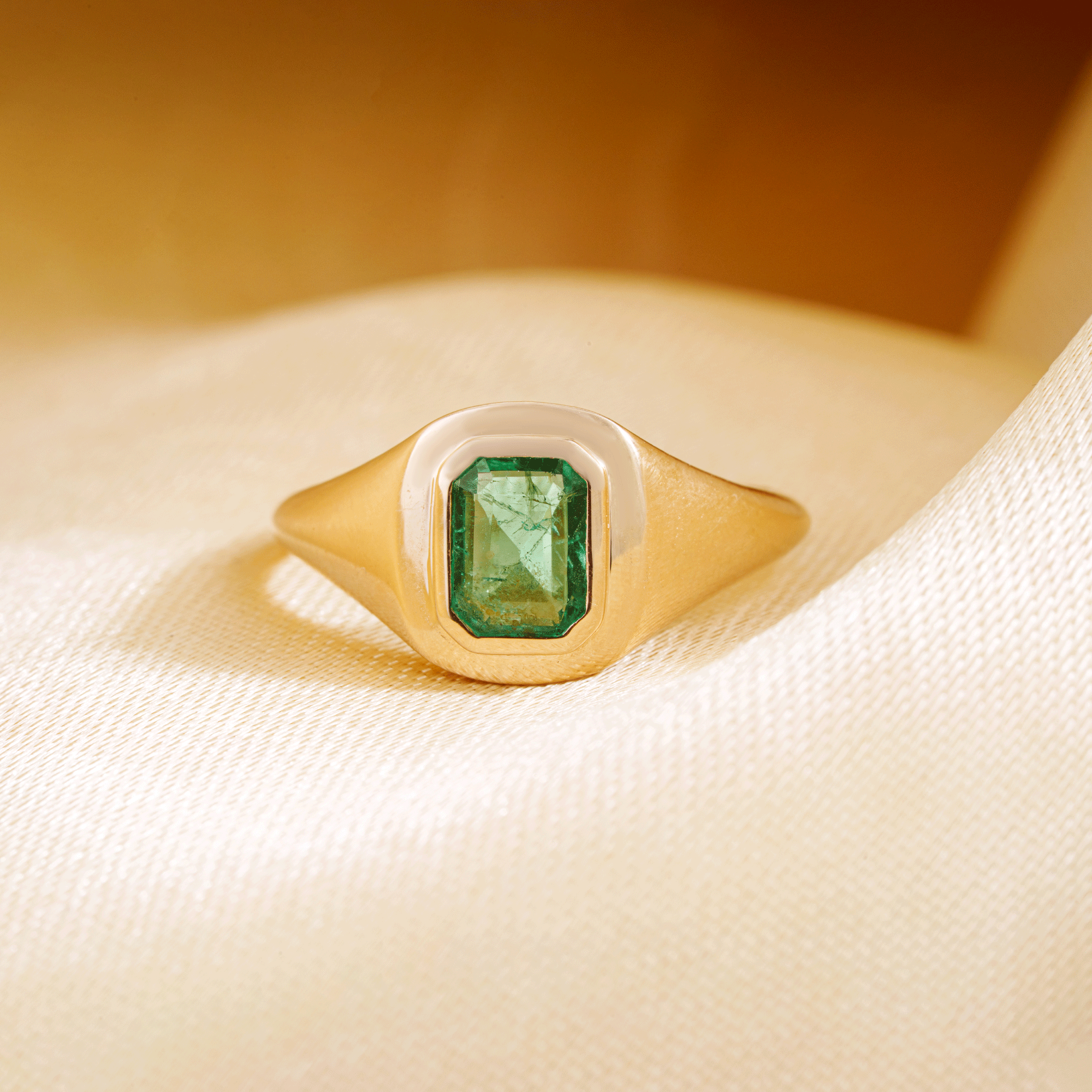 Emerald Signet Ring