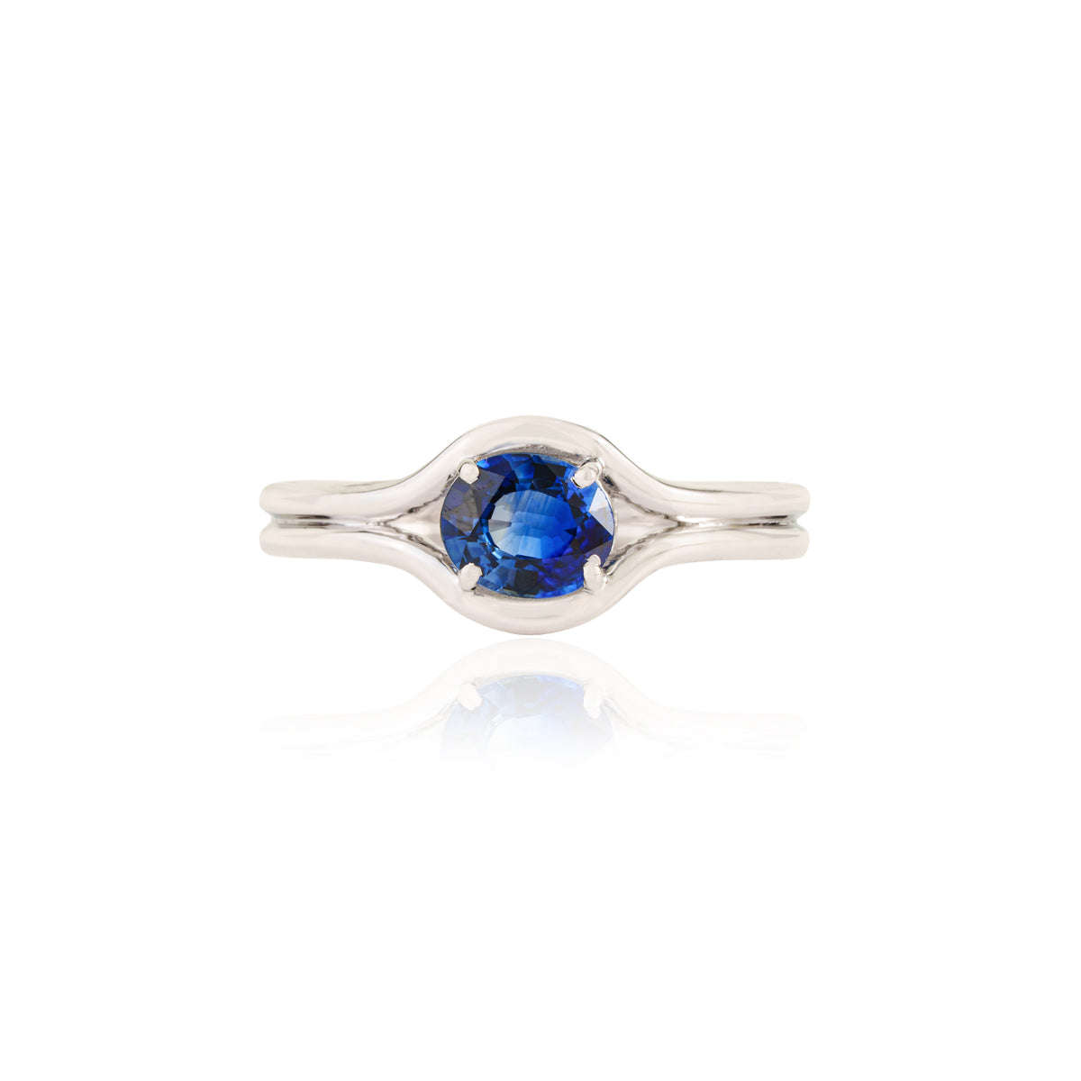 Blue Sapphire Solitaire Ring