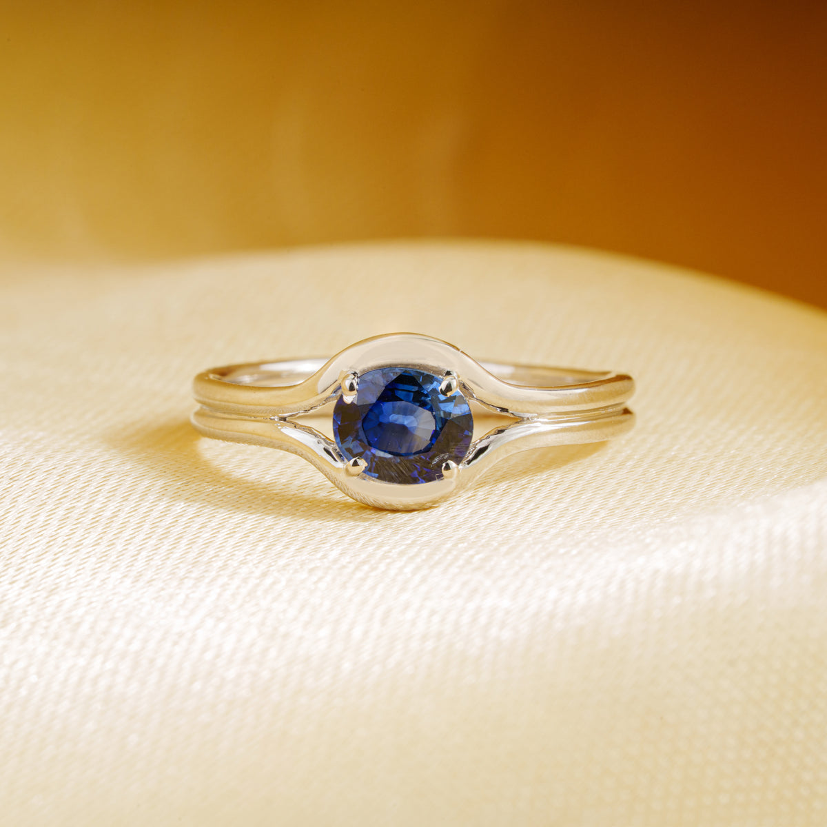 Blue Sapphire Solitaire Ring