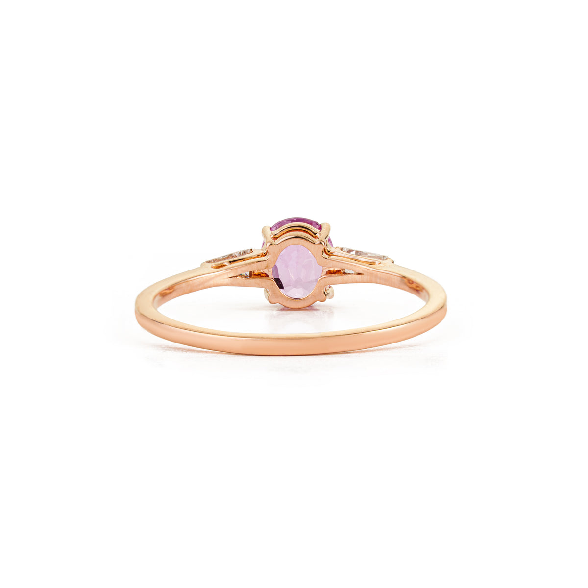 Pink Sapphire Ring with Diamond
