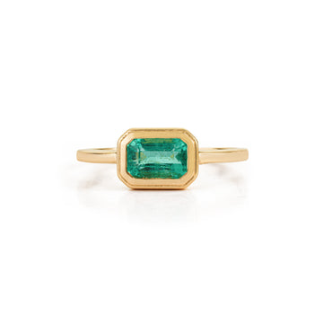 Emerald Bezel Ring