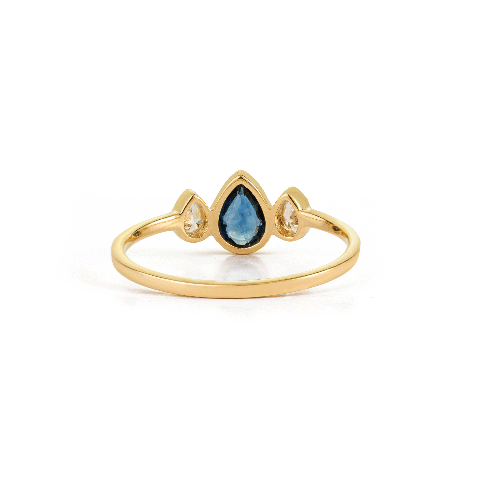 Blue Sapphire Diamond Ring