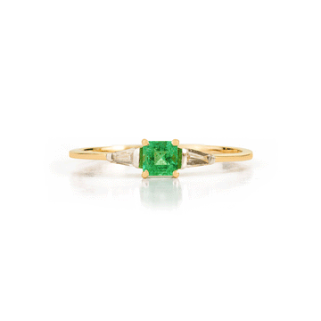 Emerald & Diamond Ring