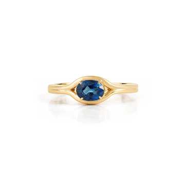 Blue Sapphire Gold Ring