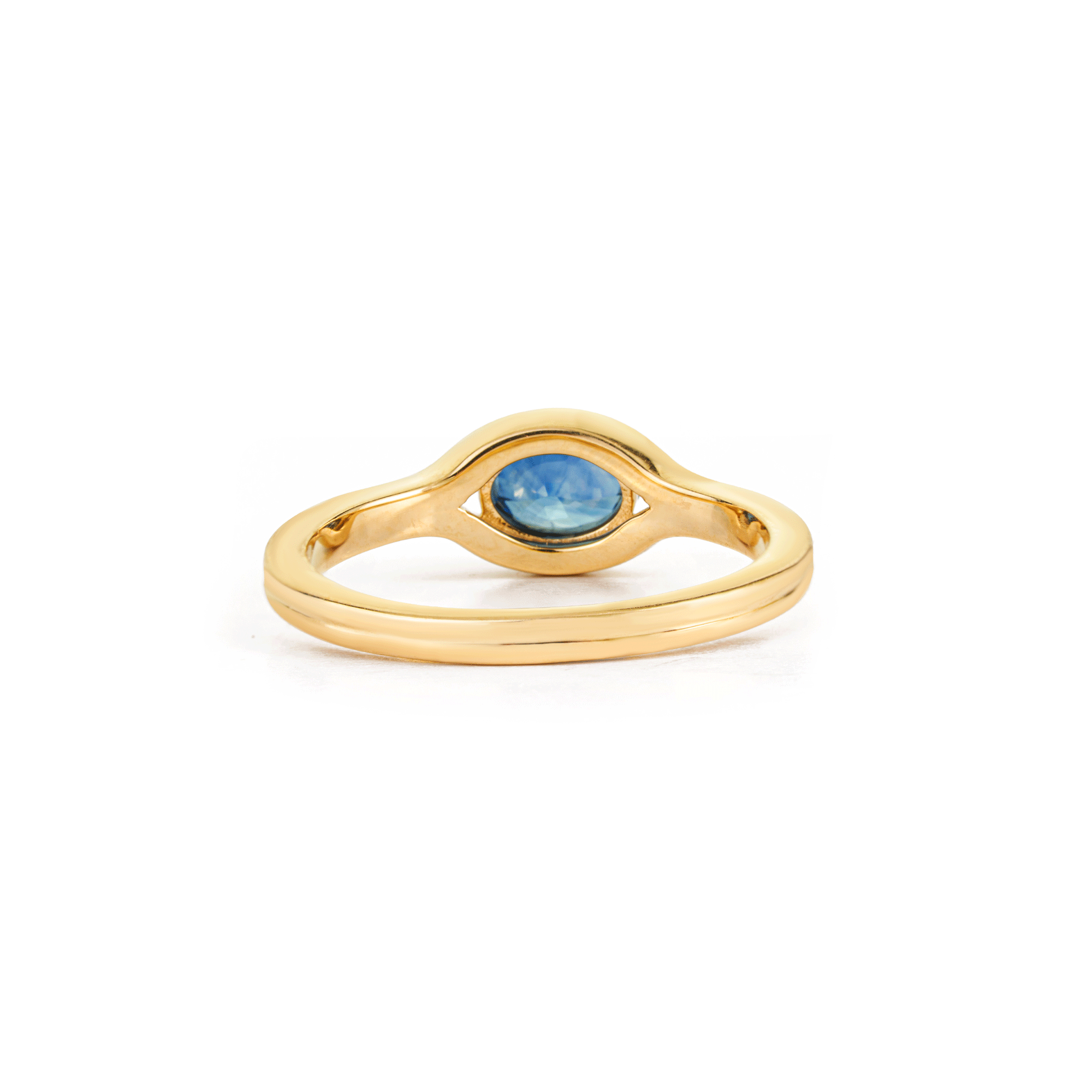 Blue Sapphire Gold Ring